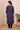 Blue Single Ikkat Mercerised Cotton Women Long Kurta Long Sleeves WLKLS042321