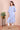 Blue Hand Dyed Cotton Double Cloth Women Long Kurta Long Sleeves WLKLS042459