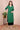 Bottle Green Hand Embroidery Art Silk Slub Women Long Kurta Long Sleeves WLKLS12232