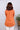 Dark Orange Hand Dyed Cotton Linen Women Kurti Long Sleeves WKILS052450
