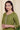 Green Hand Dyed Art Silk Women Long Kurta Long Sleeves WLKLS042346
