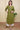 Green Hand Dyed Art Silk Women Long Kurta Long Sleeves WLKLS042346