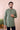 Green Hand Dyed Cotton Linen Men Short Kurta Full Sleeves MSKFS082324
