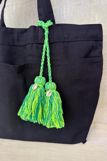 Green Handcrafted Cotton Charm