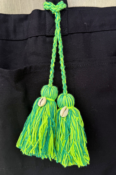 Green Handcrafted Cotton Charm