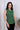 Green Single Ikkat 40 Cotton Women Short Top Sleeveless WSTSL09236