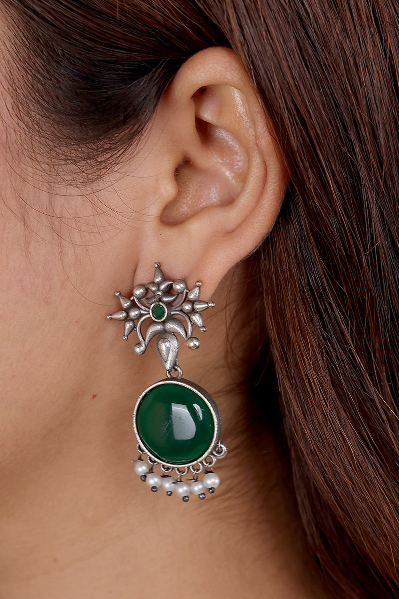 Green Stone Earring  EARNG09242