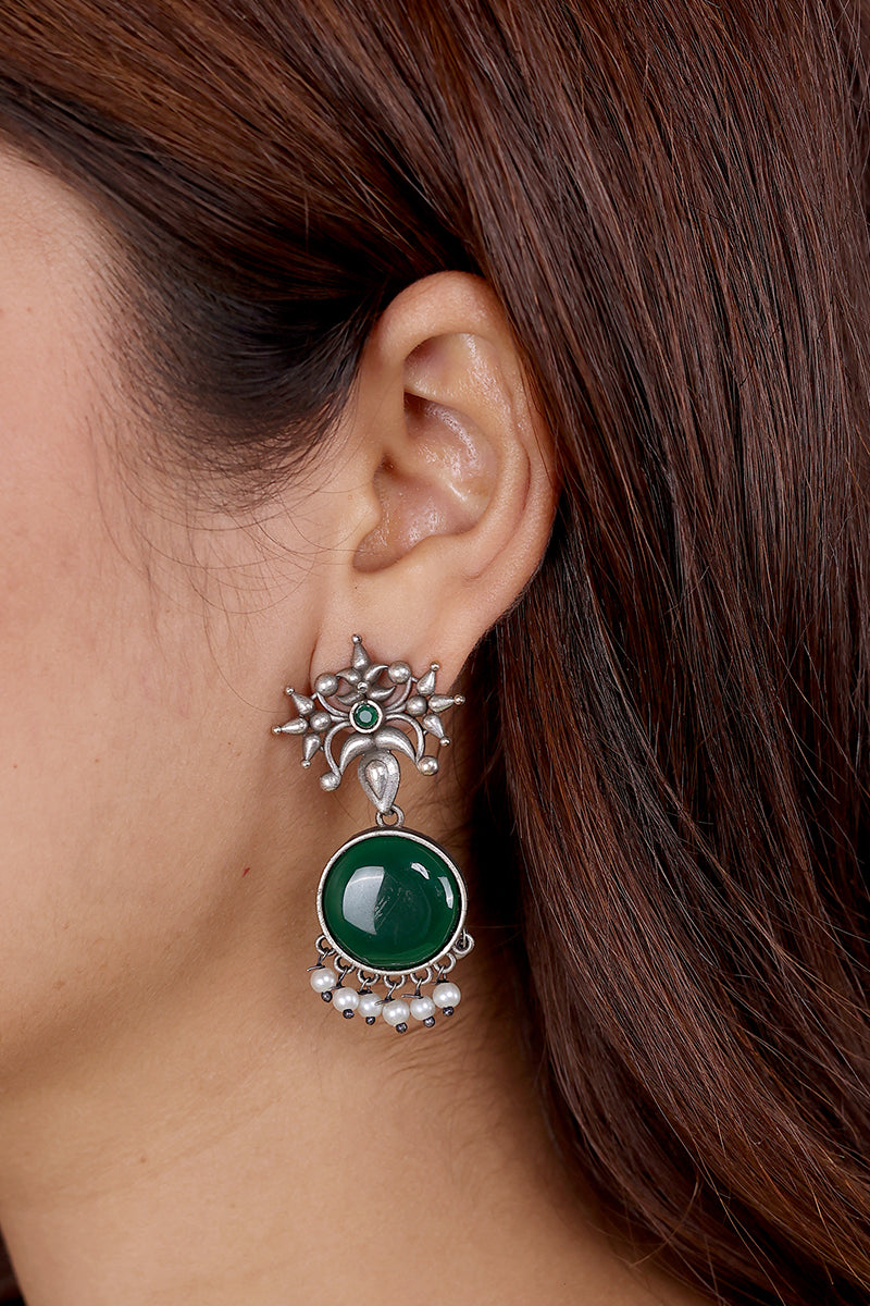 Green Stone Earring  EARNG09242