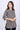 Grey Bagru Cotton Women Kurti Long Sleeves WKILS032337
