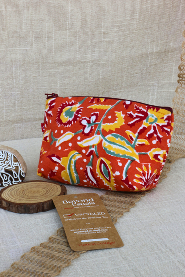 Gulmohar Floral Utility Pouch
