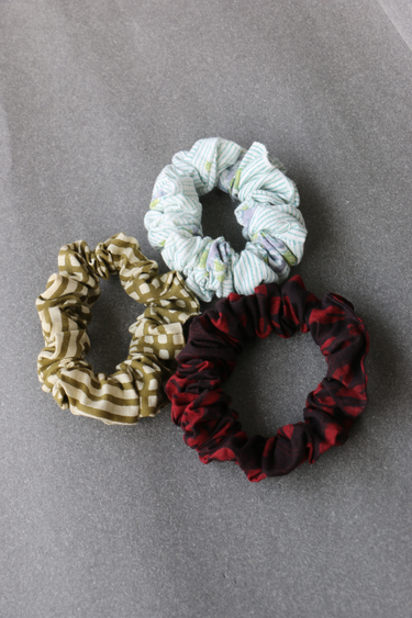 Heer Handcrafted Scrunchie Set of 3
