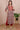 Ivory Bagru Cotton Women Long Kurta Long Sleeves WLKLS042348