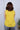 Mustard Hand Dyed Cotton Linen Women Short Top Sleeveless WSTSL052426