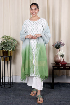 Ombre Kota Cotton Silk Dupatta DUPAT251C41.