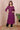 Purple Single Ikkat Mercerised Cotton Women Long Kurta Long Sleeves WLKLS042323