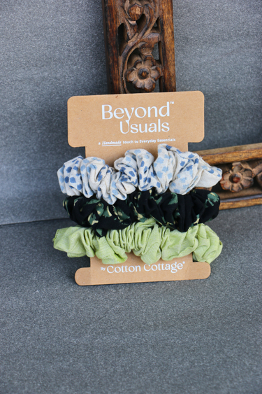 Reva Handcrafted Scrunchie Set of 3