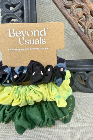 Saanjh Handcrafted Scrunchie Set of 3