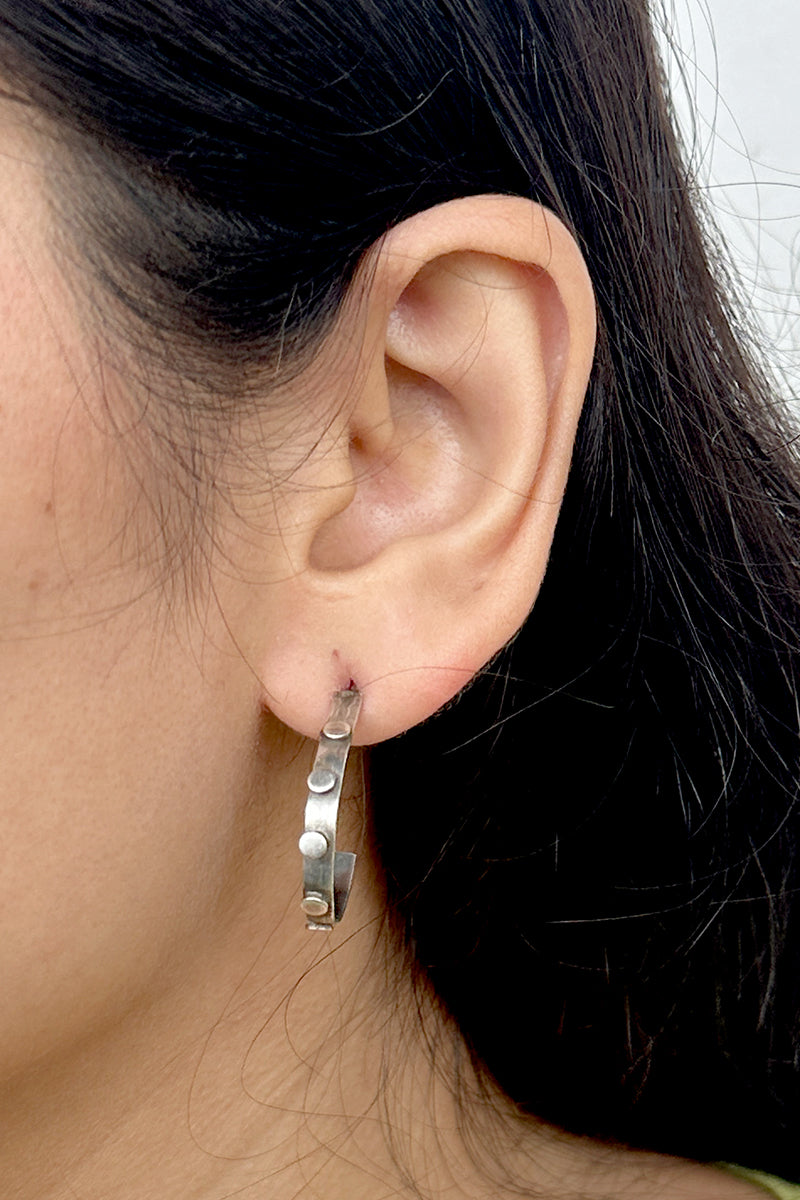 Silver Hoops Earring EARNG042499