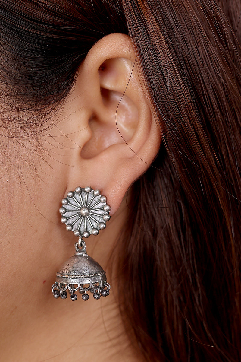 Silver Jhumka EARNG0424165