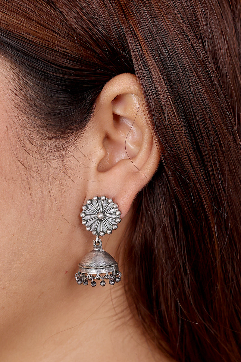 Silver Jhumka EARNG0424165