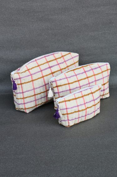 Sol Quilted Essentials Pouch Set