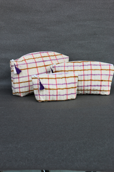 Sol Quilted Essentials Pouch Set