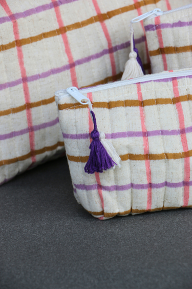 Sol Quilted Essentials Pouch Set
