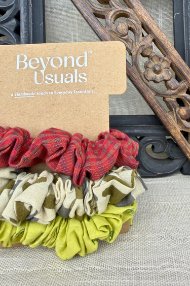 Tara Handcrafted Scrunchie Set of 3