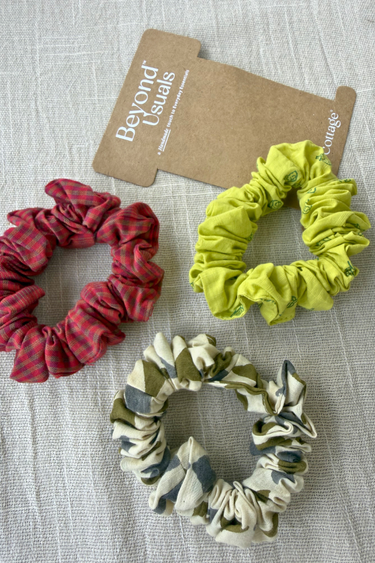 Tara Handcrafted Scrunchie Set of 3
