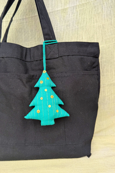 Teal Blue Handcrafted Cotton Charm