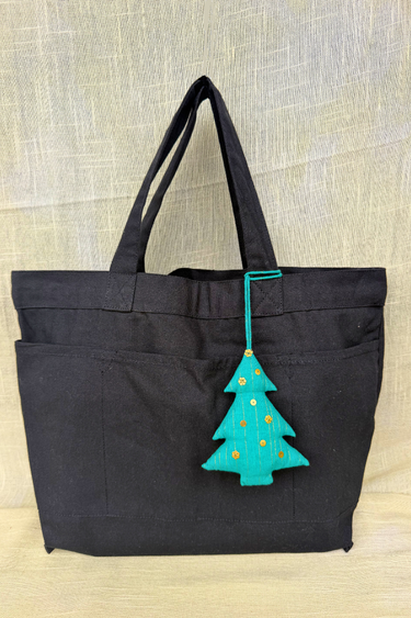 Teal Blue Handcrafted Cotton Charm
