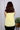 Yellow Hand Dyed Lyocell Linen Women Short Top Sleeveless WSTSL12236