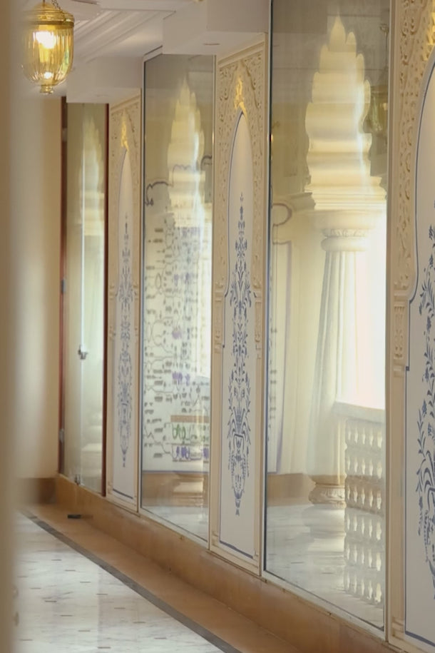 Rust Jaquard Border Banarasi Silk Long Kurta for women
