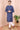 Blue Dobby South Cotton Men Long Kurta Full Sleeves (MLKFS082318) - Cotton Cottage (3)
