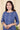 Blue Dobby South Cotton Women Medium Kurta Long Sleeves (WMKLS06236) - Cotton Cottage (1)