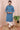 Blue Single Ikkat 40 Cotton Men Long Kurta Full Sleeves (MLKFS082321) - Cotton Cottage (3)