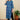 Blue Single Ikkat 60 Cotton Women Long Kurta Long Sleeves - (WLKLS052310) Cotton Cottage (3)