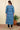 Blue Single Ikkat 60 Cotton Women Long Kurta Long Sleeves - (WLKLS052310) Cotton Cottage (4)