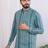 Green Hand Dyed South Cotton Men Shirt Full Sleeves (MSHFS06237) - Cotton Cottage (3)