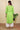 Green Hand Dyed South Cotton Women Medium Kurta Long Sleeves (WMKLS04236) - Cotton Cottage (4)