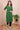 Green Hand Embroidery South Cotton Women Long Kurta Long Sleeves (WLKLS0823139) - Cotton Cottage (2)