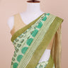 Green Sanganeri Chanderi Silk Saree (SAREE082365) - Cotton Cottage (1)