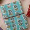 Green Sanganeri Handcrafted Diary (DIARY042310) - Cotton Cottage (1)