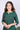 Green Single Ikkat Mercerised Cotton Women Kurti Long Sleeves (WKILS082328) - Cotton Cottage (1)