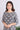 Grey Single Ikkat 40 Cotton Women Kurti Long Sleeves (WKILS082345) - Cotton Cottage (1)