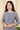 Grey Single Ikkat 40 Cotton Women Medium Kurta Long Sleeves (WMKLS062317) - Cotton Cottage (1)