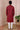 Maroon Dobby South Cotton Men Long Kurta Full Sleeves - (MLKFS05234) - Cotton Cottage (4)