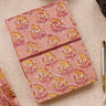 Peach Sanganeri Handcrafted Diary (DIARY042315) - Cotton Cottage (1)