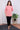 Pink Sanganeri Cotton Linen Women Kurti Long Sleeves (WKILS062318) - Cotton Cottage (5)