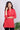 Red Dobby South Cotton Women Kurti Long Sleeves (WKILS082351) - Cotton Cottage (2)